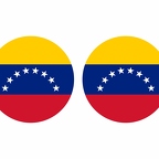 r10017 Venezuela flag rond