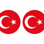r10012 Turquie flag rond