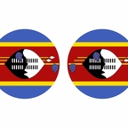 r10000 Swaziland flag rond