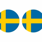 r9997 Suede flag rond