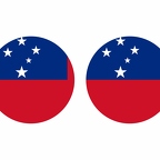 r9987 Samoa flag rond