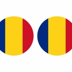 r9976 Roumanie flag rond