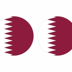 r9975 Qatar flag rond