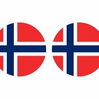 r9959 Norvege flag rond