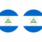 r9956 Nicaragua flag rond