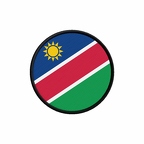 PR 9953 Namibie flag rond