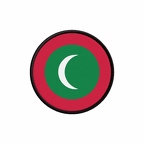 PR 9939 Maldives flag rond