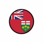 PR 10117 Ontario flag rond
