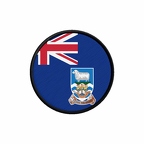 PR 10054 Malouines flag rond