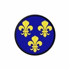 PR 10207 fleurdelysbleu flag rond