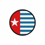 PR 10191 westpapua flag rond