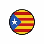 PR 10131 Catalanindependant flag rond