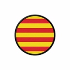 PR 10127 Catalogne flag rond