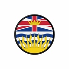 PR 10112 Colombiebritannnique flag rond