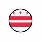 PR 10110 Washingtondc flag rond