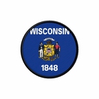 PR 10108 Wisconsin flag rond