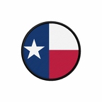 PR 10102 Texas flag rond