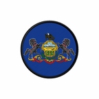 PR 10096 Pennsylvania flag rond