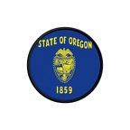 PR 10095 Oregon flag rond