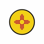 PR 10090 Newmexico flag rond