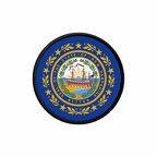 PR 10088 Newhampshire flag rond