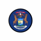 PR 10083 Michigan flag rond