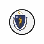 PR 10082 Massachusetts flag rond
