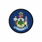 PR 10080 Maine flag rond
