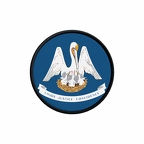 PR 10079 Louisiana flag rond