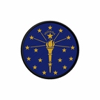 PR 10075 Indiana flag rond