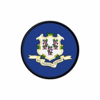 PR 10069 Connecticut flag rond