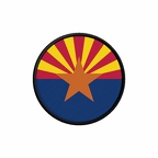 PR 10065 Arizona flag rond