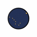 PR 10064 Alaska flag rond