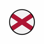 PR 10063 Alabama flag rond