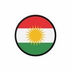 PR 10033 Kurdistan flag rond