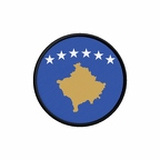 PR 10030 Kosovo flag rond