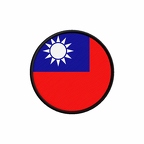 PR 10027 Taiwan flag rond