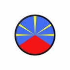 PR 10025 Reunion flag rond