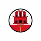 PR 10023 Gibraltar flag rond