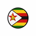 PR 10022 Zimbabwe flag rond