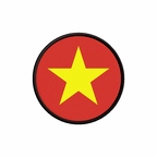 PR 10018 Vietnam flag rond