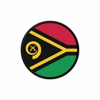 PR 10016 Vanuatu flag rond