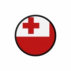 PR 10008 Tonga flag rond