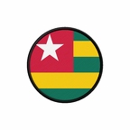 PR 10007 Togo flag rond