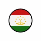 PR 10001 Tadjikistan flag rond