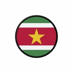 PR 9999 Suriname flag rond