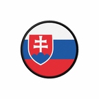 PR 9993 Slovaquie flag rond
