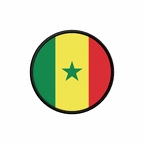 PR 9989 Senegal flag rond