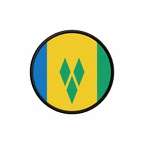 PR 9984 Stvincentgrenadines flag rond