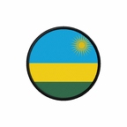 PR 9980 Rwanda flag rond